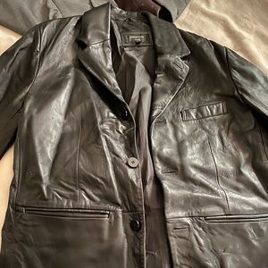 Men’s Leather Blazer